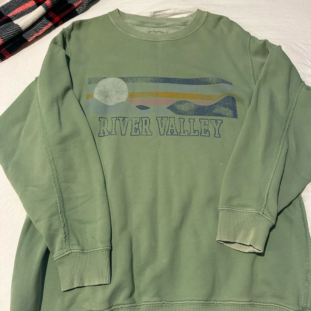 Aerie Sage Green River Valley Sweatshirt
